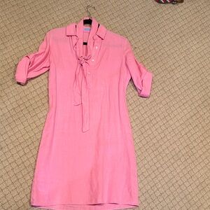 Elegant Pink Long Sleeve Dress
